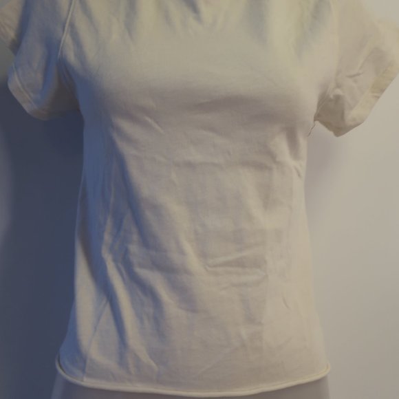 Womens Sincerely Jules For Bandier White T-Shirt XXS - Picture 3 of 5